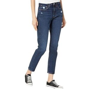 NWT | Women's Levi's 501 Skinny Jeans Size 24 Dark Blue